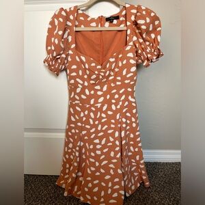 Lulu's Orange Polka Dot Women's Dress